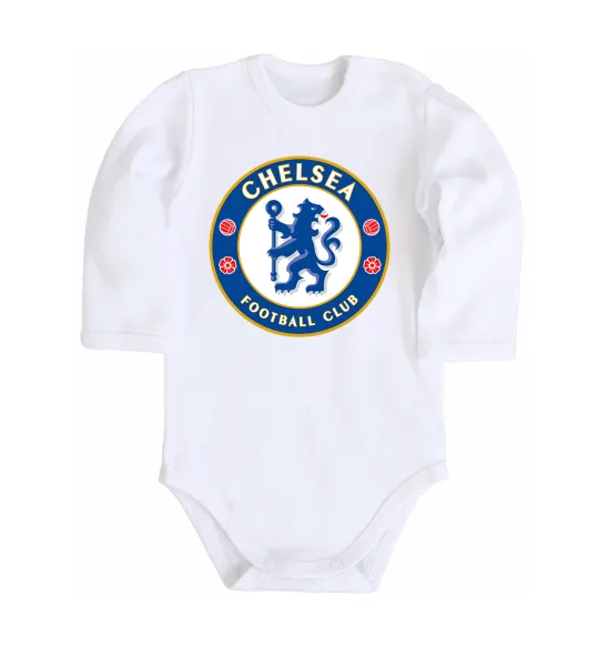 Детский боди Chelsea FC logo Белый фото