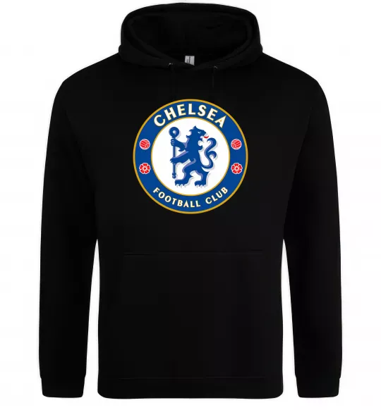Мужская толстовка (худи) Chelsea FC logo Черный фото