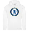 Женская толстовка (худи) Chelsea FC logo Белый Женская толстовка (худи) Chelsea FC logo Белый фото