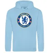 Жіноча толстовка (худі) Chelsea FC logo Блакитний фото