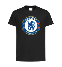 Детская футболка Chelsea FC logo Черный фото