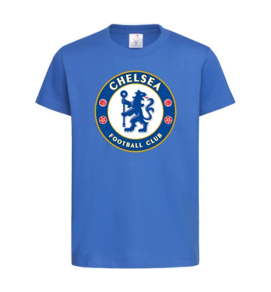 Дитяча футболка Chelsea FC logo Яскраво-синій фото