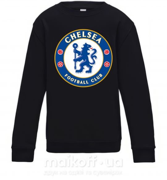 Дитячий світшот Chelsea FC logo Чорний фото