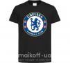 Дитяча футболка Chelsea FC logo Чорний фото
