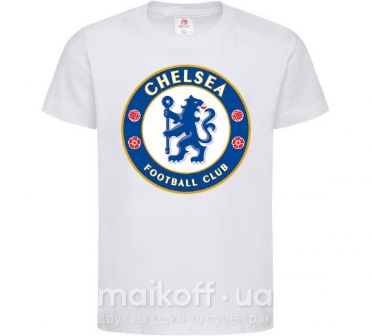 Дитяча футболка Chelsea FC logo Білий фото