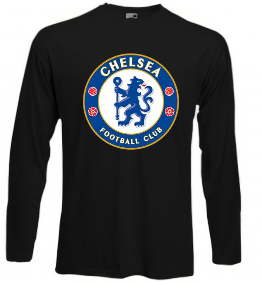 Лонгслів Chelsea FC logo Чорний фото