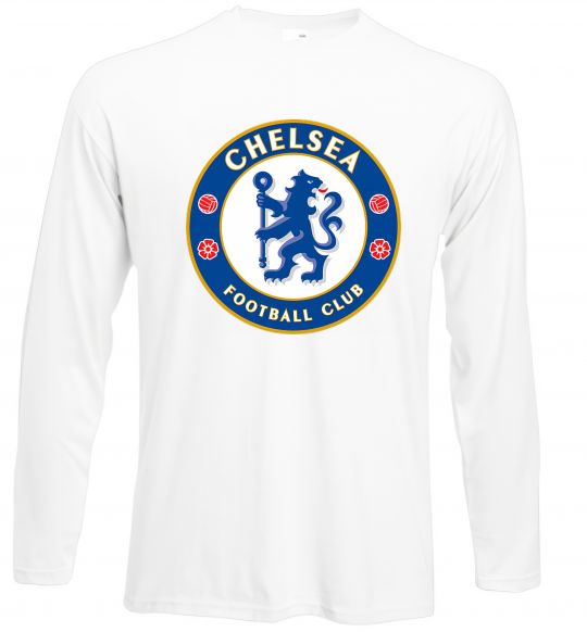 Лонгслів Chelsea FC logo Білий фото