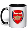 Чашка с цветной ручкой Arsenal logo Черный Чашка с цветной ручкой Arsenal logo Черный фото