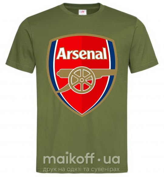 Чоловіча футболка Arsenal logo Оливковий фото