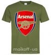 Мужская футболка Arsenal logo Оливковый фото