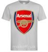 Мужская футболка Arsenal logo Серый фото