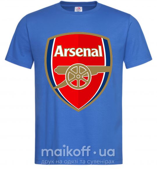 Чоловіча футболка Arsenal logo Яскраво-синій фото