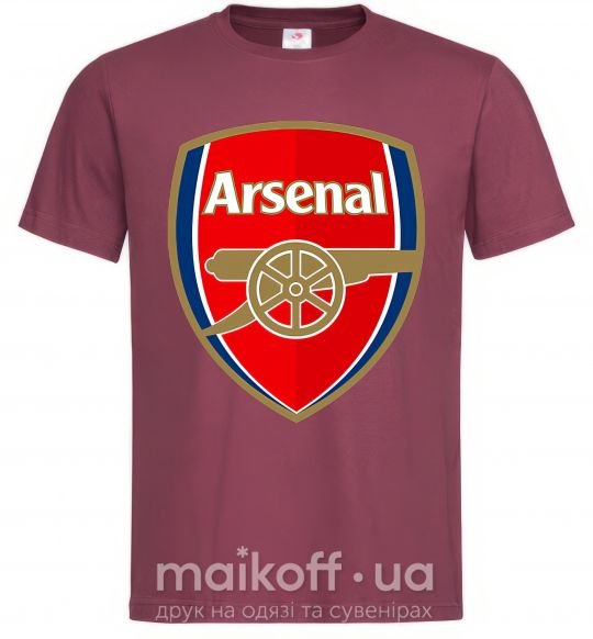 Чоловіча футболка Arsenal logo Бордовий фото