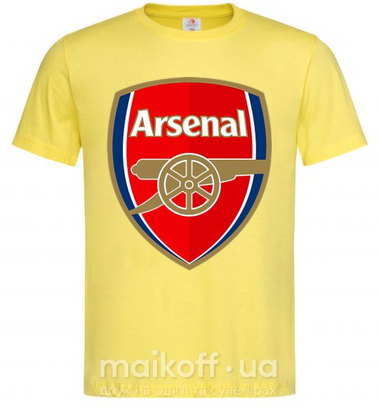 Мужская футболка Arsenal logo Лимонный фото