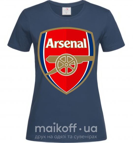 Женская футболка Arsenal logo Темно-синий фото