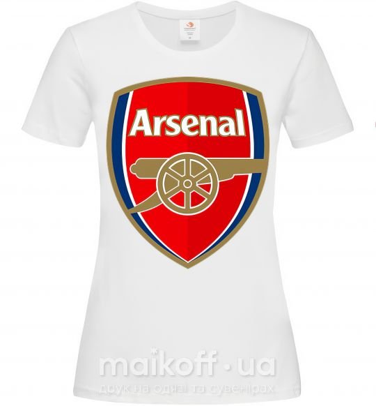 Жіноча футболка Arsenal logo Білий фото