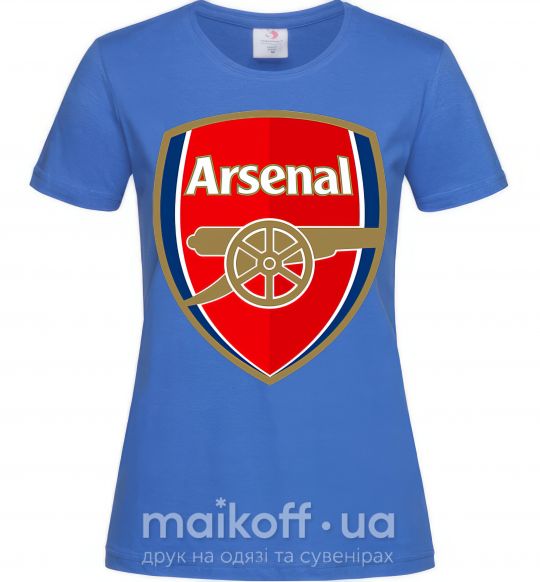 Жіноча футболка Arsenal logo Яскраво-синій фото