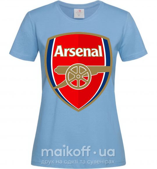 Жіноча футболка Arsenal logo Блакитний фото
