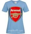 Женская футболка Arsenal logo Голубой фото