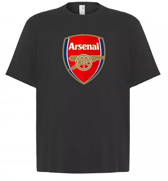 Футболка Оверсайз Arsenal logo Чорний фото