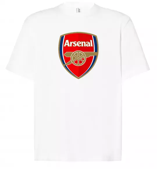 Футболка Оверсайз Arsenal logo Білий фото