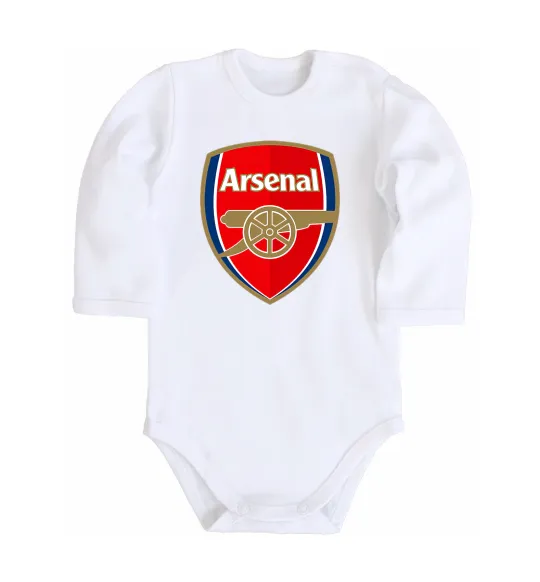Детский боди Arsenal logo Белый фото