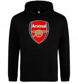 Мужская толстовка (худи) Arsenal logo Черный фото