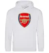 Чоловіча толстовка (худі) Arsenal logo Сірий меланж фото