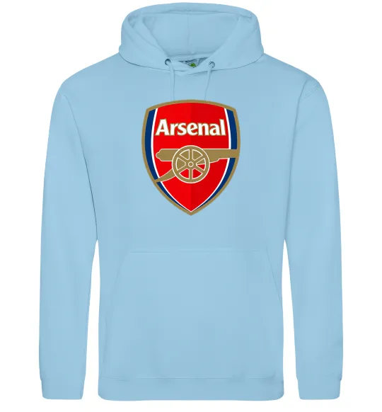 Мужская толстовка (худи) Arsenal logo Голубой фото