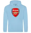 Мужская толстовка (худи) Arsenal logo Голубой фото
