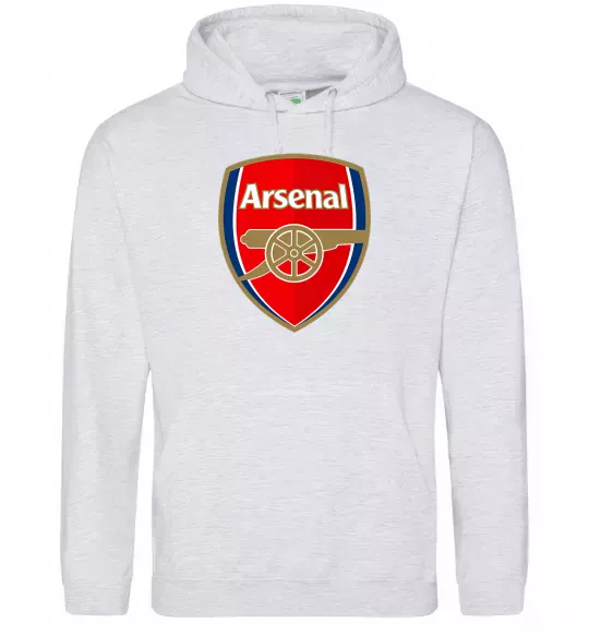 Жіноча толстовка (худі) Arsenal logo Сірий меланж фото