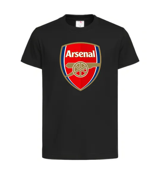 Дитяча футболка Arsenal logo Чорний фото