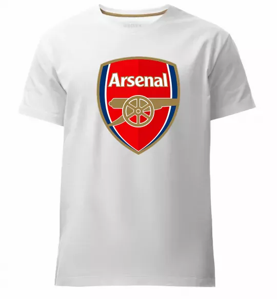 Мужская премиум футболка Arsenal logo Белый фото