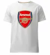 Мужская премиум футболка Arsenal logo Белый фото