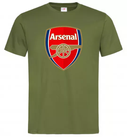 Мужская футболка Arsenal logo Оливковый фото