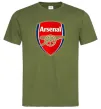 Мужская футболка Arsenal logo Оливковый фото