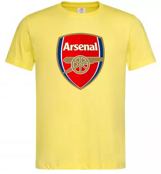 Мужская футболка Arsenal logo Лимонный фото