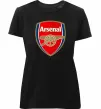 Женская премиум футболка Arsenal logo Черный фото