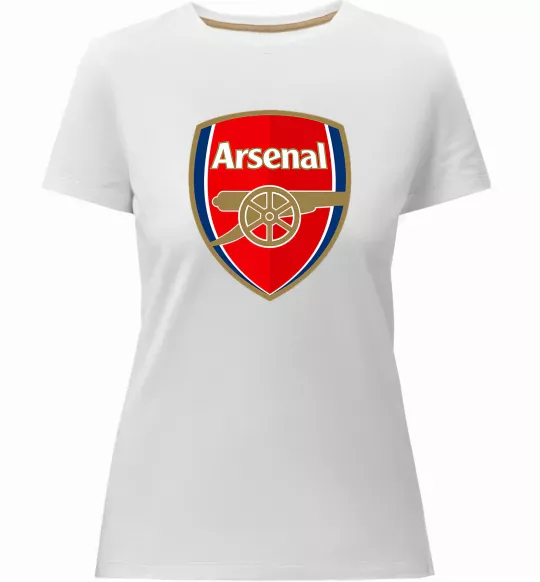Женская премиум футболка Arsenal logo Белый фото