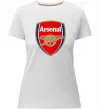 Женская премиум футболка Arsenal logo Белый фото