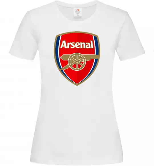 Жіноча футболка Arsenal logo Білий фото