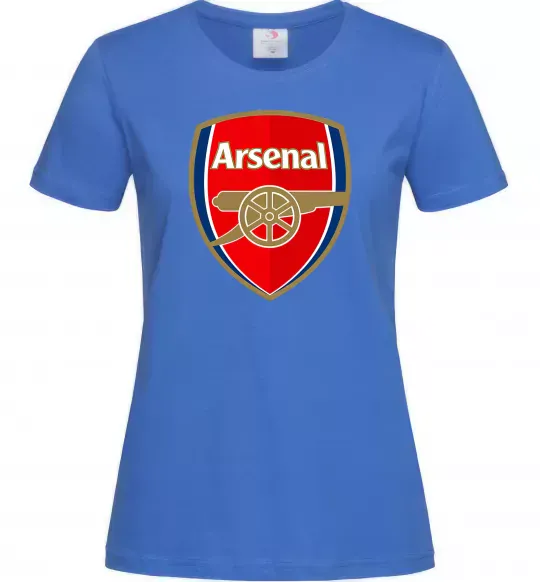 Жіноча футболка Arsenal logo Яскраво-синій фото