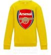 Дитячий світшот Arsenal logo Сонячно жовтий фото