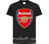 Детская футболка Arsenal logo Черный фото