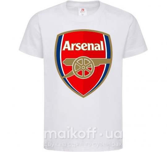 Детская футболка Arsenal logo Белый фото