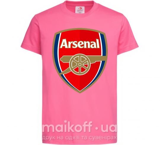 Детская футболка Arsenal logo Ярко-розовый фото