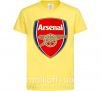 Детская футболка Arsenal logo Лимонный фото