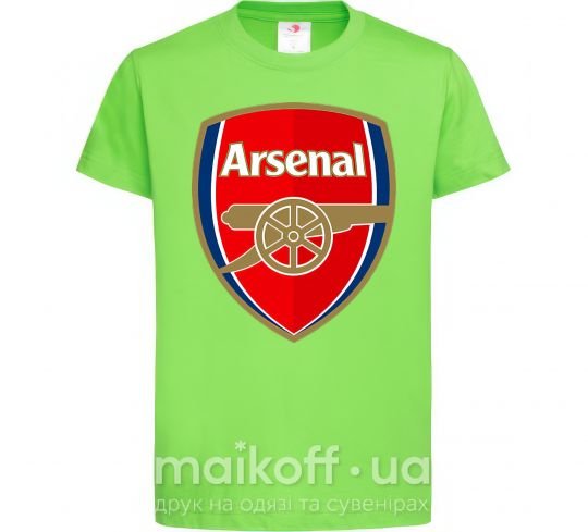 Детская футболка Arsenal logo Лаймовый фото