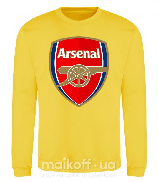 Світшот Arsenal logo Сонячно жовтий фото