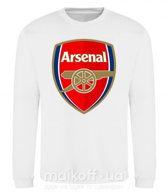 Світшот Arsenal logo Білий фото